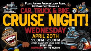 Car Bike Truck Cruise Night Post 18 April 20