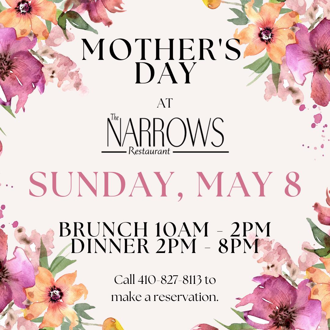 The Narrows Mothers Day Brunch and Dinner 2022