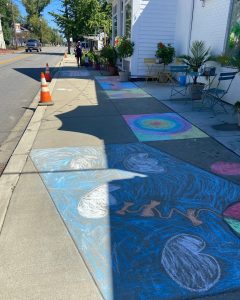 Stevensville Annual Sidewalk chalk