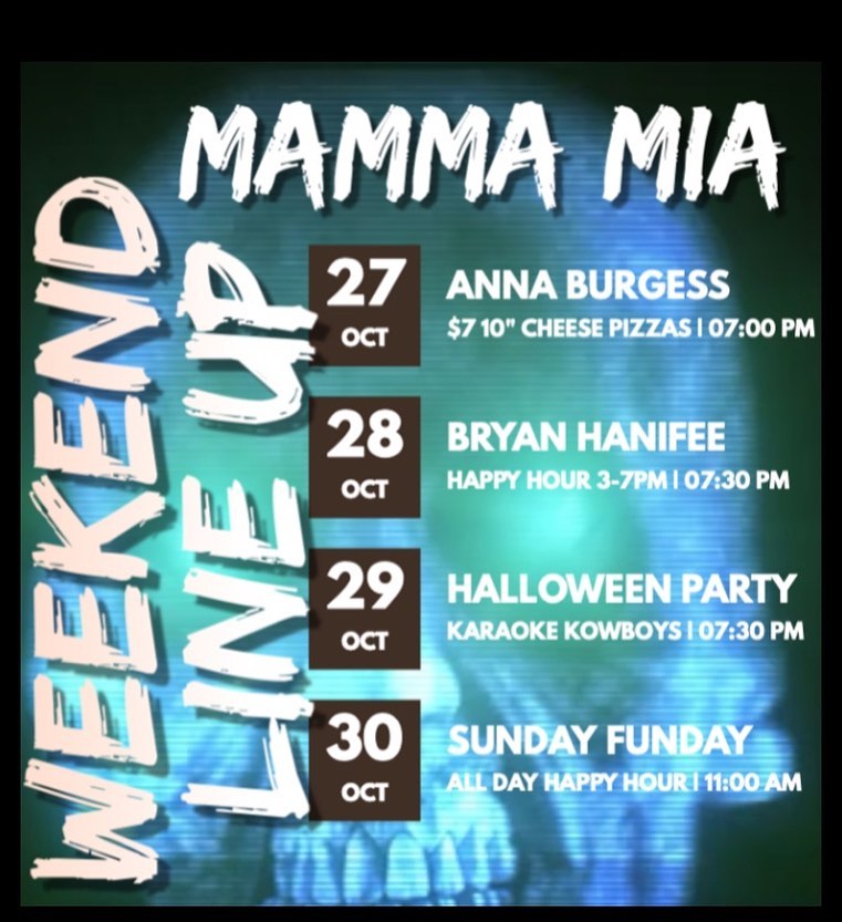 Mamma Mia Weekend Line up