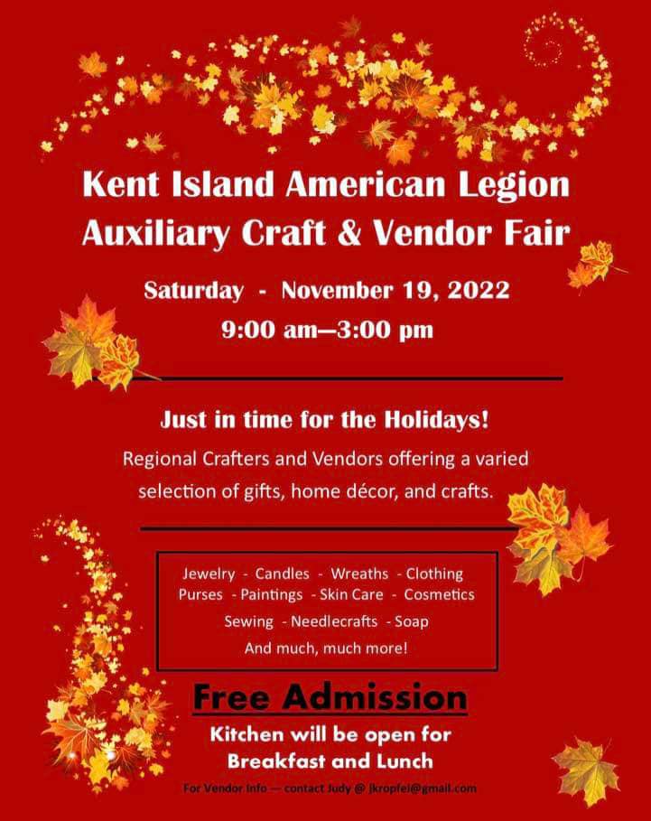 Kent Island Aux craft and vendor fair 2022