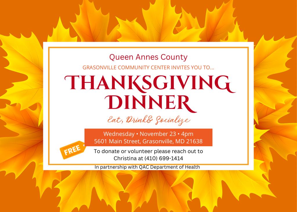 Thanksgiving Dinner Community dinner
