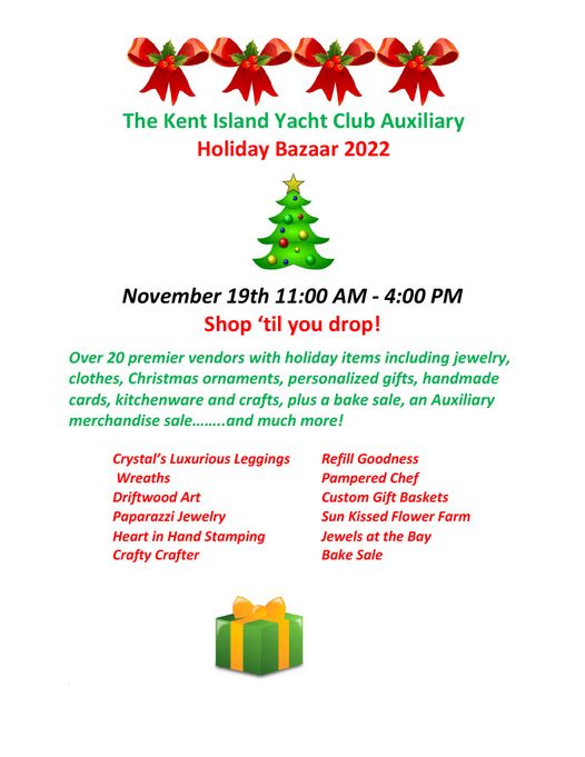 Kent Island Yacht Club Auxiliary - 2022 Holiday Bazaar