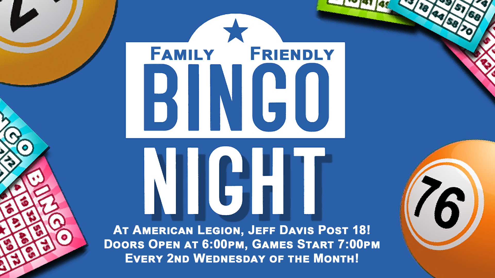 Bingo Post Jeff Family Friendly 2023