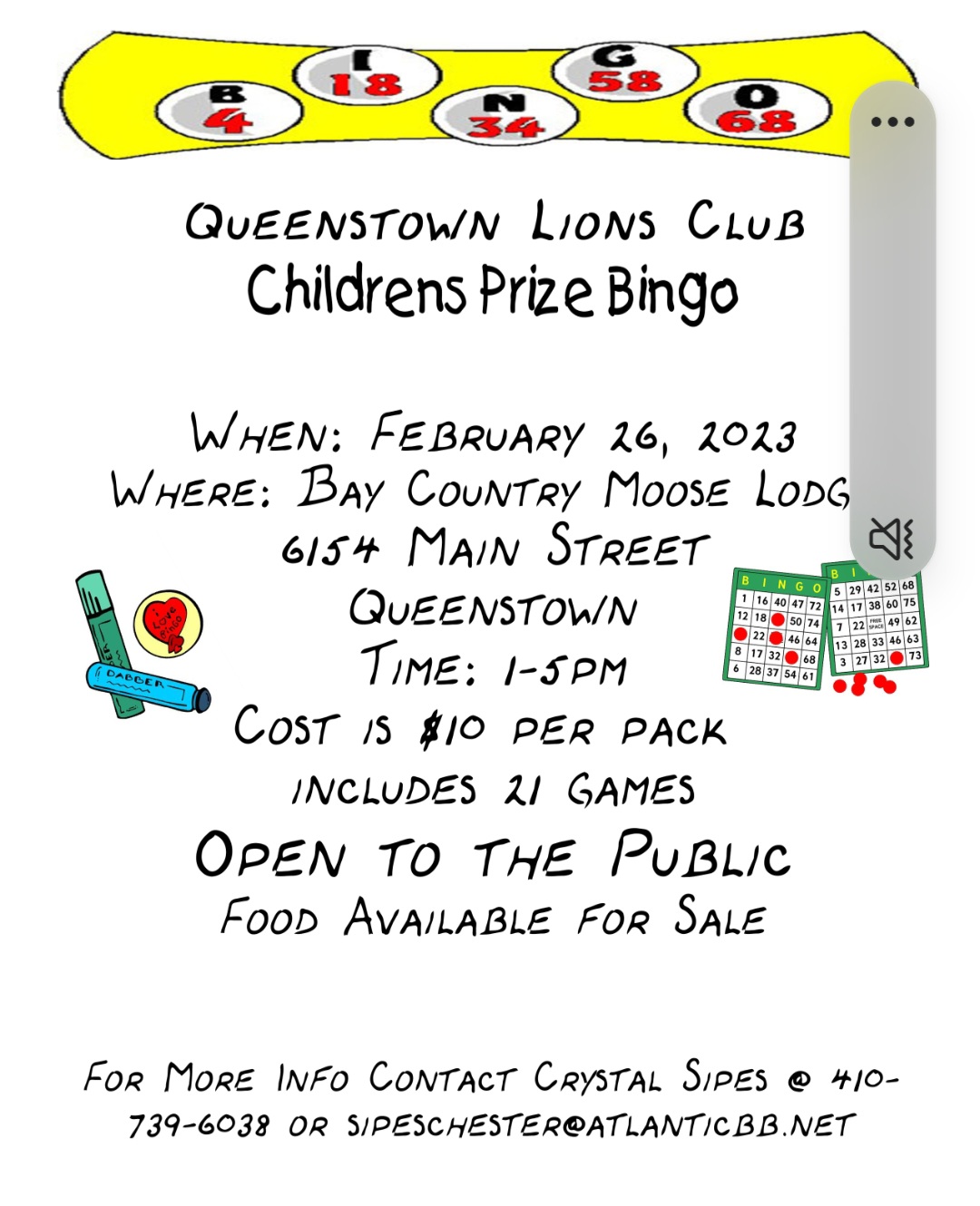 Children's Prize Bingo