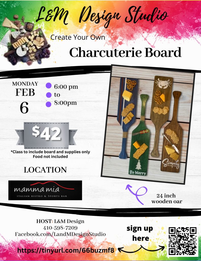 L & M Design Studio Create your own Charcuterie Board