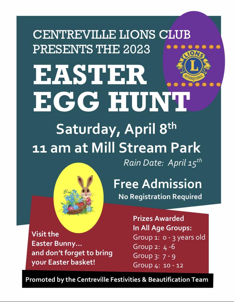 Easter Egg Hunt Centreville Lions Club
