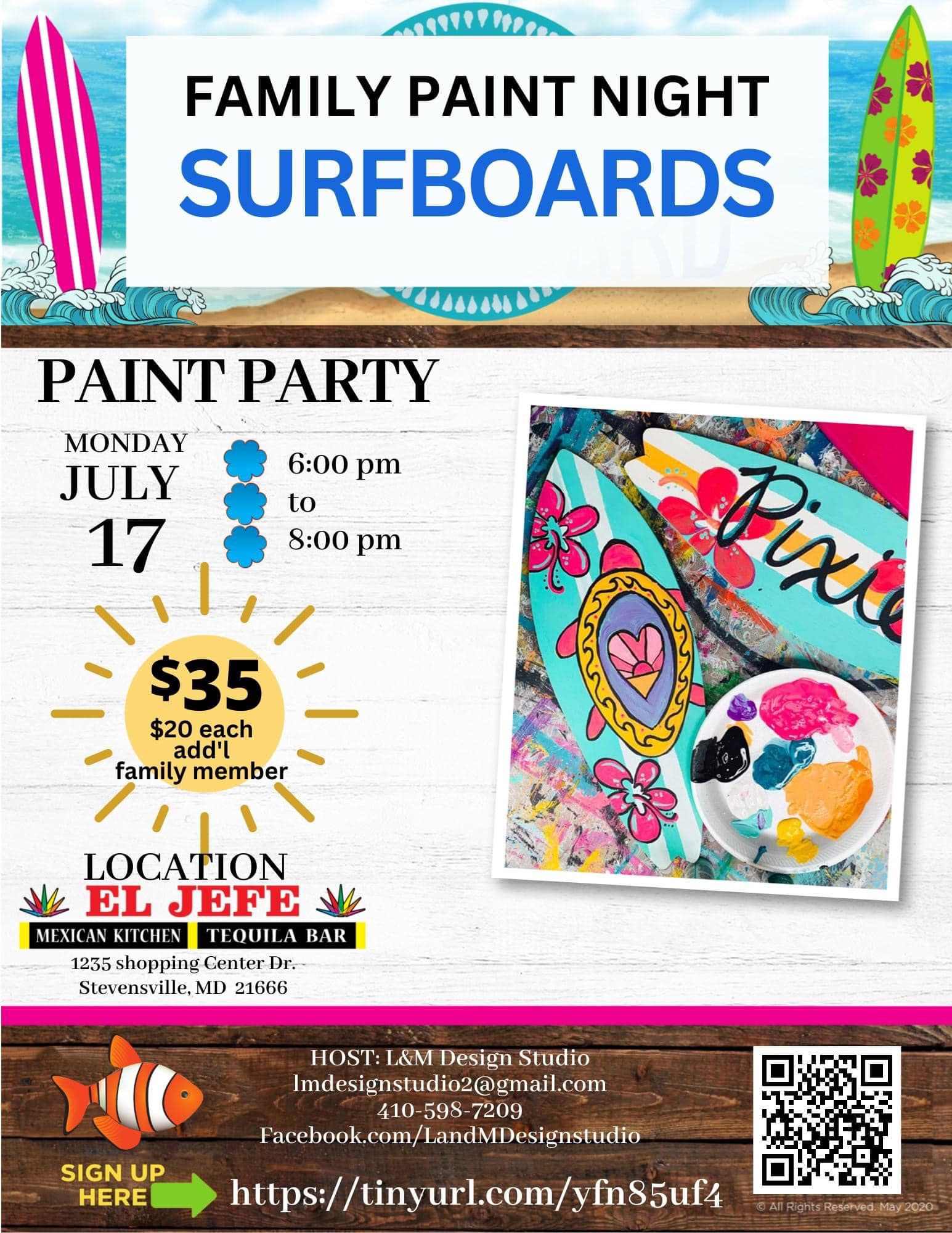 Surfboard Paint Party