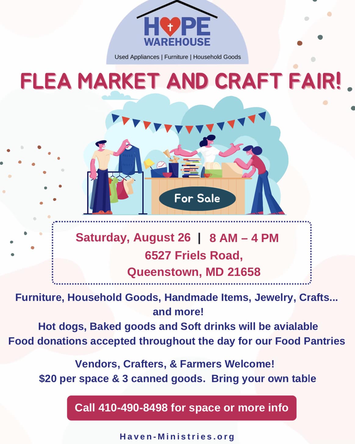 Hope Warehouse Flea market and craft fair