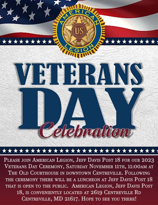 Veterans Day Centreville American Legion